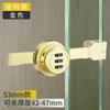 Cerradura dentada para puerta de gabinete corrediza de vidrio, cerradura para puerta corrediza de almacenamiento, vitrina, cerradura de ventana con desbloqueo doble, cerradura de combinación sin perforaciones