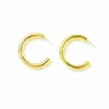 Aretes de Aro Grande Brillantes de 40 mm, Estilo Audaz y Llamativo, Conservación de Color Patentada, Marca de Diseñador Medida