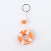 Chaveiro personalizado de EVA pingente de presente carro de desenho animado DIY criativo bóia salva-vidas personalizada chaveiro de espuma metálica