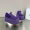 Moda Trendy 2026 Principios de Primavera Nuevos Mocasines Casuales de Estilo Coreano para Mujer con Punta Redonda, Cordones, Plataforma y Suela Gruesa
