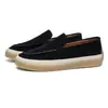 2026 Nuevo Modelo Zapatos Mocasines Estilo Old Money para Hombre, Otoño Versátil Transpirables Slip-On Casuales de Moda
