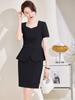 Terno profissional feminino 2024 verão nova moda vestido joalheria esteticista roupas de trabalho finas de manga curta ferramental