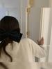 22cm Pasador de Moño Satén Duro Cara Estereoscópica Pequeños Accesorios para el Cabello Pinza de Resorte Cabello Corto Dulce Reductor de Edad Mini