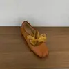 Zapatos Mary Jane para mujer con aumento interno de altura y punta cuadrada, colección de verano 2026, adecuados para combinar con faldas, zapatos de ballet con lazo, zapatos de noche