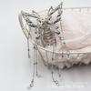 Estilo Ins Sentido Avanzado Borla de Mariposa Pinza de Agarre para Mujer Parte Trasera de la Cabeza Semirrecogido Pinza Metálica de Tiburón Horquilla Tocado