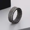 Anillo de Rombo Punk Viejo Retro de Venta Caliente Europea y Americana Anillo Personalizado Simple de Moda para Hombre de Acero Inoxidable