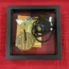 Moneda de latón estilo Zen chino de fantasma de montaña con colgante de cinabrio y Bagua, adorno de moneda antigua taoísta de color sólido, joyería de dinero de fantasma de montaña