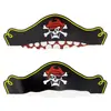 Sombrero de pirata de Halloween sombrero de calavera de juguete sombrero de papel accesorios de ropa traje de sombrero fiesta vestido de disfraces