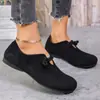 Zapatos de Mujer Tallas Grandes Transfronterizos 2026 Verano Nuevos Estilo Europeo y Americano Punta Redonda Sin Cordones Cubierta Completa Color Sólido Planos Zapatos Birkenstock