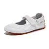 Zapatos Mary Jane Mágicos Tendencia en Tiktok 2026 Verano Nuevos Retro Planos Bajos de un Solo Color Versátiles Zapatos de Ballet