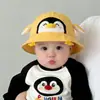 Gorro de Bebé Estilo Delgado para Primavera y Otoño Protector Solar Lindo Sombrero de Pescador para Niños y Niñas Lindo Resistente al Viento Viaje Sombrero de Cubo de Verano