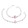 Pulseira Transfronteiriça de Prata Esterlina S925, Nova Pulseira Original de Coelho Fofo para Menina com Resina, Venda Direta da Fábrica