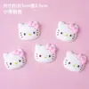 Gato KT 3D de goma suave de dibujos animados, linda cabeza de gatito de Hello Kitty, decoración y adorno para hornear pasteles de cumpleaños infantiles
