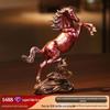 Ornamento de Cavalo Colorido de Cobre com Padrão de Nuvem para Escritório, Sucesso Instantâneo Decoração de Casa, Decoração de Sala de Estar, Peça de Exibição para Presente de Inauguração
