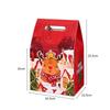 Embalagem para assados de Natal bolsa de papel portátil caixa de embalagem crocante de floco de neve doce nougat biscoitos caixa pequena de mão