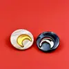 Botones de Resina de Luna de Metal Sencillos Botón Decorativo Estilo Chanel para Chaqueta Hebilla de Botón para Abrigo Botón para Suéter de Punto