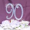 Tarjeta para pastel de boda de inserción comercio exterior más vendida accesorios para pastel de boda número grande 50 60 70 90