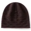 Chapéu de Lã Cashmere Feminino Outono e Inverno Macio Quente Simples de Tricô Casual Proteção Contra Frio Cobertura de Orelha Cobertura de Cabeça Chapéu de Frio para Exterior