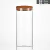 Frascos sellados de vidrio borosilicatado personalizados al por mayor para frutas secas, bocadillos, té casero, frascos de vidrio transparentes para almacenamiento de granos