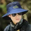 Sombrero de Pescador con Ala Ancha para Protección Solar de Hombres, Sombrero Solar de Verano para Pesca al Aire Libre con Cobertura Facial Anti-UV, Sombrero Solar Plegable