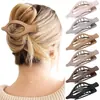 Pinza para el cabello ovalada esmerilada de Amazon, pinza de tiburón grande, pinza de volumen para el cabello, pinza de pico de pato de múltiples placas, pinza de alta gama para cruzar fronteras