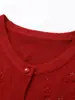 Ropa de otoño para mujeres mayores, estilo abuela de mediana edad y mayor, suéter de punto casual, prenda interior, top cárdigan para madre mayor