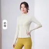Ropa de Yoga para Mujer Chaqueta Adelgazante que Ceñe la Cintura Cintura Pequeña Transpirable Amigable con la Piel Versátil Orejas de Gato Antifricción Bolsillos Laterales