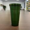 Taza con Popote de Acero Inoxidable, Taza de Café con Rosca, Taza Aislada al Vacío de Doble Pared, Taza de Agua Portátil para Coche, Vaso de Vacío, Portátil