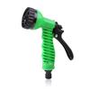 Pistola de agua de riego de plástico de 7 funciones Apple Green, pistola rociadora de jardín, ducha multiusos, tubería de agua telescópica, agua de alta presión