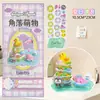 Pegatinas Apilables de Dibujos Animados 3D para Estudiantes, Alivio del Estrés Hecho a Mano, Pegatinas Decorativas Lindas Estilo Ins para Niños Educativas que Brillan en la Oscuridad Venta al por Mayor