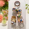 Pop Mart Original Genuino Serie Fábrica de Café Cuentas Lindas para Armar, Cuatro Cuentas Pintadas a Mano, Exquisita Cadena para Funda de Teléfono