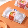 Caixa de embalagem para donuts duas peças de rolo de bolo de pista única embalagem transparente para assar confeitaria