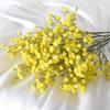 Ramo de flores artificiales de Gypsophila para boda, de goma suave, con tres puntas, de plástico, venta al por mayor