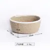 Cesto de Armazenamento Trançado de Corda de Cânhamo Escandinavo Cesta para Diversos de Grande Capacidade para Organização de Mesa Doméstica Brinquedos Lanches Frutas Cosméticos