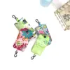 Bolsa de Compras Plegable Estilo Teléfono Móvil de Tela Floral de Gran Capacidad del Fabricante, Bolso de Hombro Único, Bolsa Impermeable de Gran Capacidad para Supermercado con Gancho