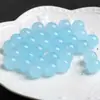 Ágata Azul Hielo Cuentas Sueltas Cuentas Redondas Pulsera DIY Hecha a Mano Pulsera para Mujer Collar Material de Cristal Accesorios de Joyería con Cuentas