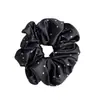 Goma para el pelo de satén con lunares blancos y negros estilo francés, coleta retro, banda elástica alta para moño, nueva cuerda para el pelo, goma para el pelo