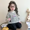 Moletom de Gola Redonda Espesso com Forro de Lã, Estampa Digital Completa, Estilo Ins Casual Confortável de Manga Longa para Meninas e Meninos, Lançamento Outono/Inverno