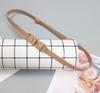 Cinturón de mujer de piel auténtica de primera capa de piel de vaca, sencillo, combinable con todo, de Corea del Sur, negro, pequeño, fino, con decoración de moda para vestir.