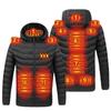 Zona 33 Zona 21 Chaqueta de plumón con calefacción, Chaqueta acolchada de algodón, Ropa con calefacción, Ropa de abrigo, Ropa de invierno para hombres y mujeres, Otoño e Invierno, Zona 249