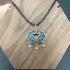 Estilo Étnico Candado de Larga Vida Esmalte Bolsa Bendecida Colgante Personalizado Cloisonné Gota de Gel Bendecida para Regalo de Cumpleaños de Amigos