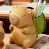 Porta-Canetas Capivara Fofo Ornamento de Mesa de Escritório Tubo de Armazenamento Capivara Desenho Animado Criativo Boneca Boneca Brinquedo