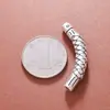 Plata pura 999 vintage 3D plata dura estilo chino forma de pez koi pulsera media curva, pulsera media forma de pez "abundancia cada año" accesorio de tubo de plata