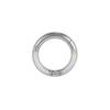 Anillo de nariz de ópalo elegante transfronterizo, anillo de acero inoxidable para tabique nasal, hueso de la oreja, clavo, perforación corporal con incrustaciones de diamantes