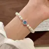 Pulsera de Perlas Aguamarina para Mujer Modelo Nuevo 2026 Lujo Ligero Diseño de Nicho Pulsera de Perlas Regalo para Mejor Amiga o Novia
