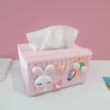 Caja de Pañuelos Creativa Caja de Papel para Servilletas de Escritorio Caja de Pañuelos de Dibujos Animados Tubo de Papel Higiénico Lindo para Sala de Estar Doméstica Coche