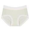 Ropa interior sin costuras para mujer, verano, seda de hielo, fina, algodón puro en la entrepierna, entrepierna antibacteriana, encaje suave, no se enrolla, de cintura media