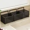 Caixa de Armazenamento para Cebolinha, Gengibre e Alho Prateleira Multifuncional para Bancada de Cozinha Cesta de Legumes de Parede Suporte de Parede para Temperos Artefato de Pendurar na Parede