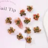 Resina Flor Suave Tridimensional Flor Grande Hell Rosa Gradiente de Dos Tonos Resina Pedrería Arte de Uñas Pedrería Accesorios DIY Cristal