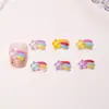 Sol Arcoíris Caricatura Arte de Uñas Joyería Resina Estéreo Portátil Accesorios para Uñas Funda de Teléfono Celular Pasador de Pelo DIY Pendientes